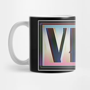 Retro 80s Styled Glitchy VHS Logo #2 Mug